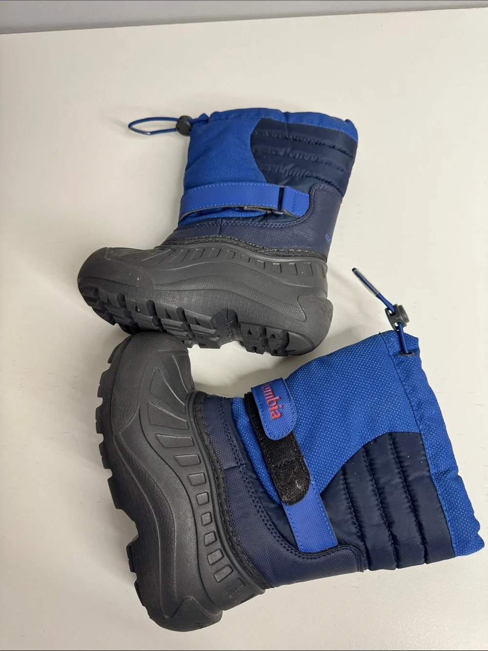 Columbia Powderbug Snowlite 400g Kids Snow Boots Blue Black Size 11